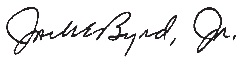 Jack Byrd's signature